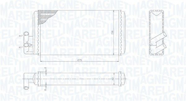 Compre 350218403000 Magneti Marelli Radiador de forno (de aquecedor)